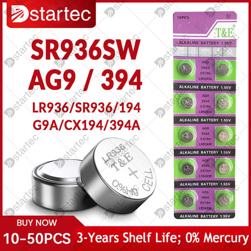 10Pcs-50Pcs 1.55V Ag9 Lr936 394 Sr936sw Cx194 Lr45แปุ่ม G9a 194 394A Sr936 L936f