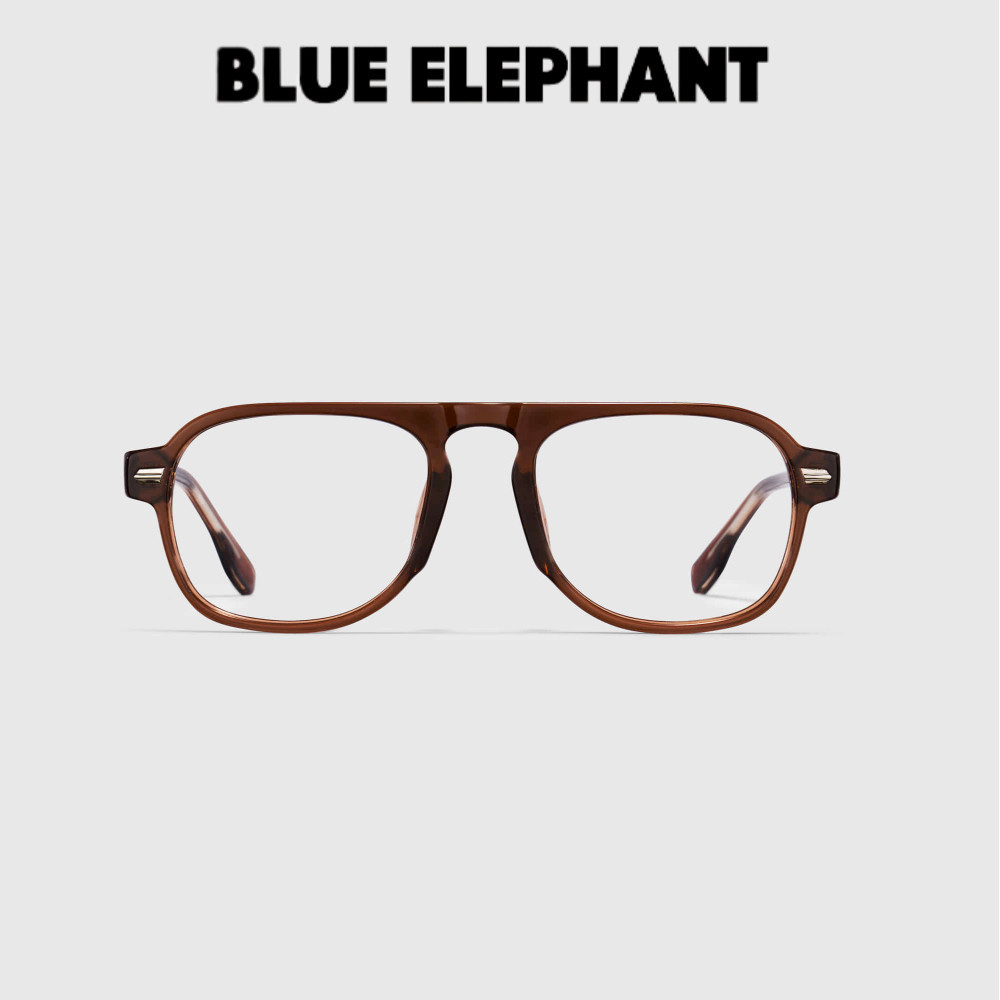 [BLUE Elephant] 2024 ใหม่ PERROW แว่นตาคริสตัล สีน้ําตาล | แว่นตาแฟชั่นเกาหลี ของแท้ 100% | ส่งตรงจ