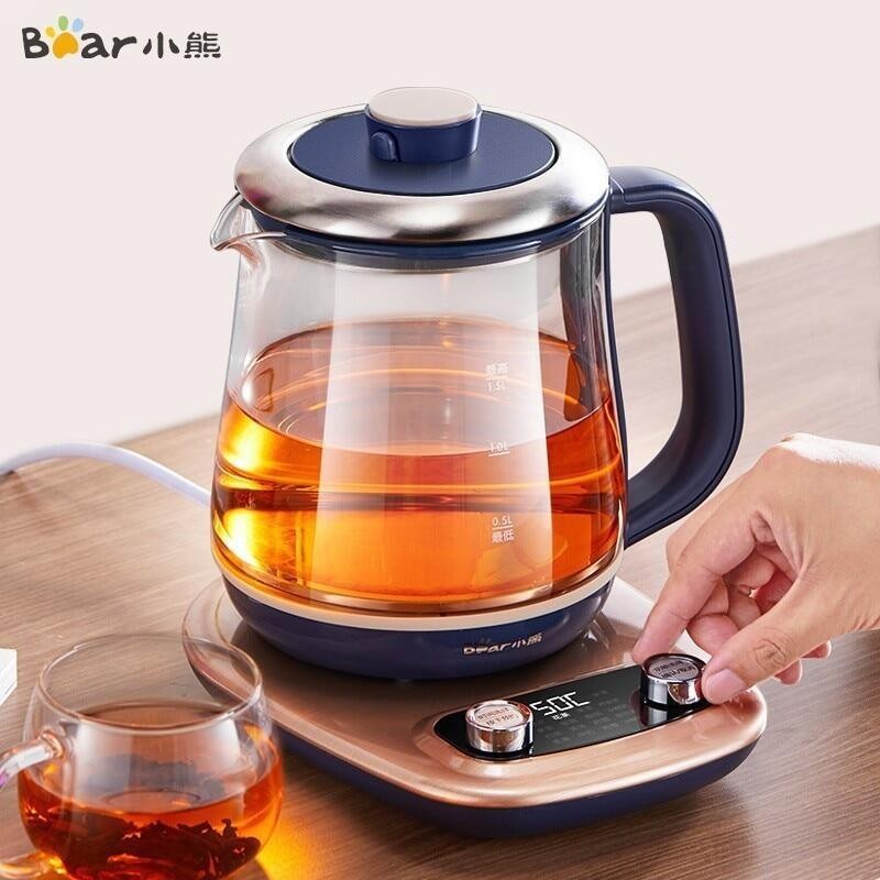 Bear/1.5L electric kettle, water bottle, kitchen utensils, glass tea, multifunctional household health pot