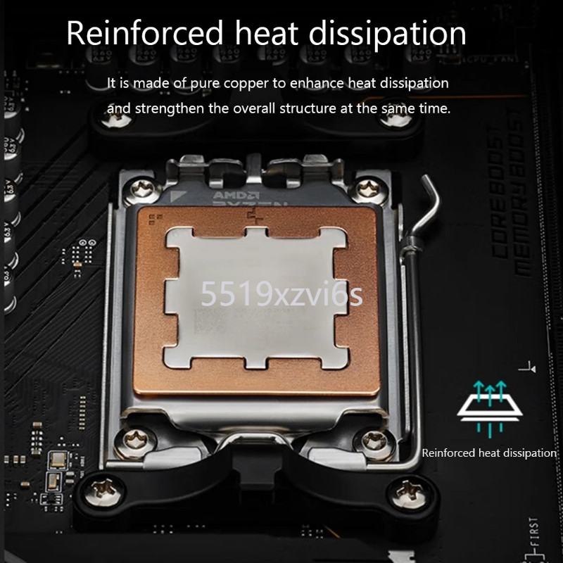 อ่างความร้อนทองแดง Cooling แผ่นความร้อนสำหรับ AMD AM5 CPU 7950X 7900X 7700X 7600X คอนโซล M.2 2230 S