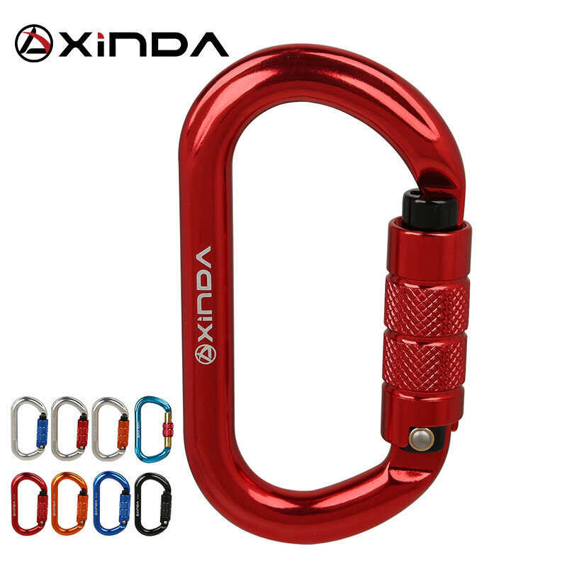 XINDA O-Type ล็อคหัวเข็มขัดความปลอดภัยอัตโนมัติ Master Carabiner