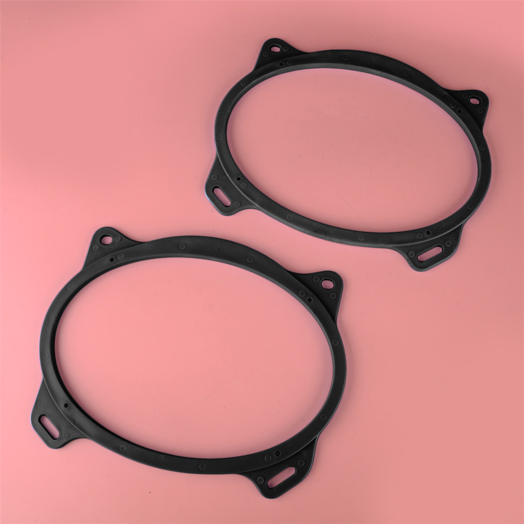 2 ชิ้นสีดํา 6 "x 9 "รูปไข่ด้านหลังลําโพงอะแดปเตอร์ติดตั้งเหมาะสําหรับ Toyota Corolla Camry Solara Yaris