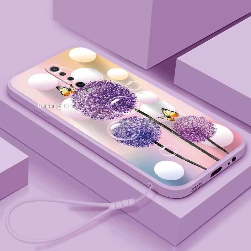 Redmi K30 K30i K30S K40 K40 Pro Plus K40 Ultra K60 Pro Redmi K60 Ultra Dandelion ดอกไม้ Liquid Silic