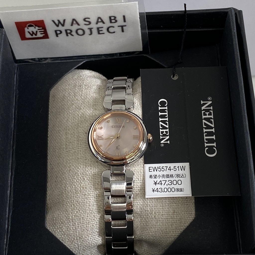 [AuthenticDirect from Japan] CITIZEN EW5574-51W Unused xC Eco Drive Sapphire glass pink SS Women Wr