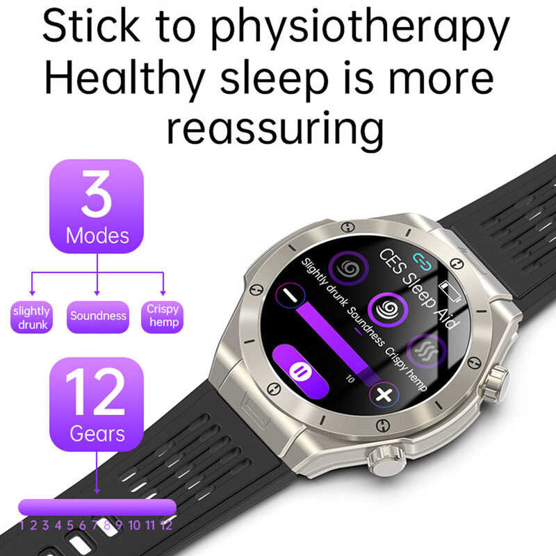 new BH01 2024 sleep aid smart watch, non-invasive sugar, uric acid, lipids, heart rate, blood press