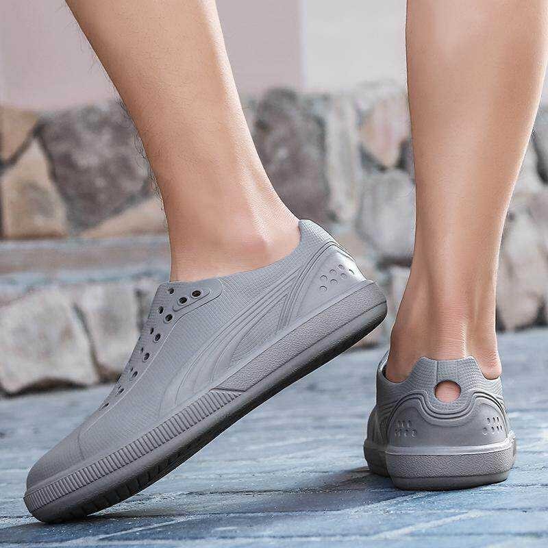 Jelly Men's Summer Garden Sandlas Breathable Slip on Men Loafers