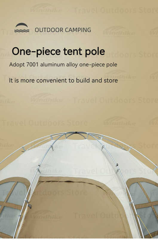 3F UL GEAR โดมเต็นท์ 210D โพลีเอสเตอร์กันน้ำตั้งแคมป์เต็นท