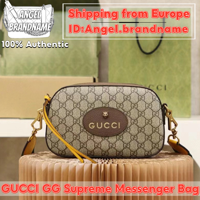 ♞,♘กุชชี่ GUCCI Neo Vintage GG Supreme Messenger Bag กระเป๋าสะพายไหล่