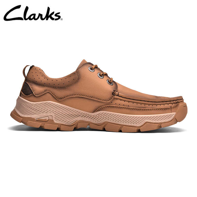 7 Clarks_Mens Cotrell Edge Textile Collection รองเท้าหนังที่สะดวกสบาย น้ำ