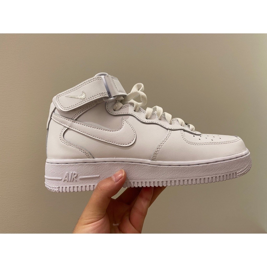



 ♞,♘,♙Nike Air Force 1 Mid '07 Original High Top Sports Men's Casual Women's Shoes Pure White "