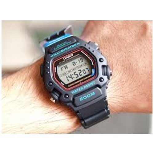 



 ♞CASIO นาฬิกาข้อมือผู้ชาย สีดำ สายเรซิน รุ่น DW-290-1VS,DW-290