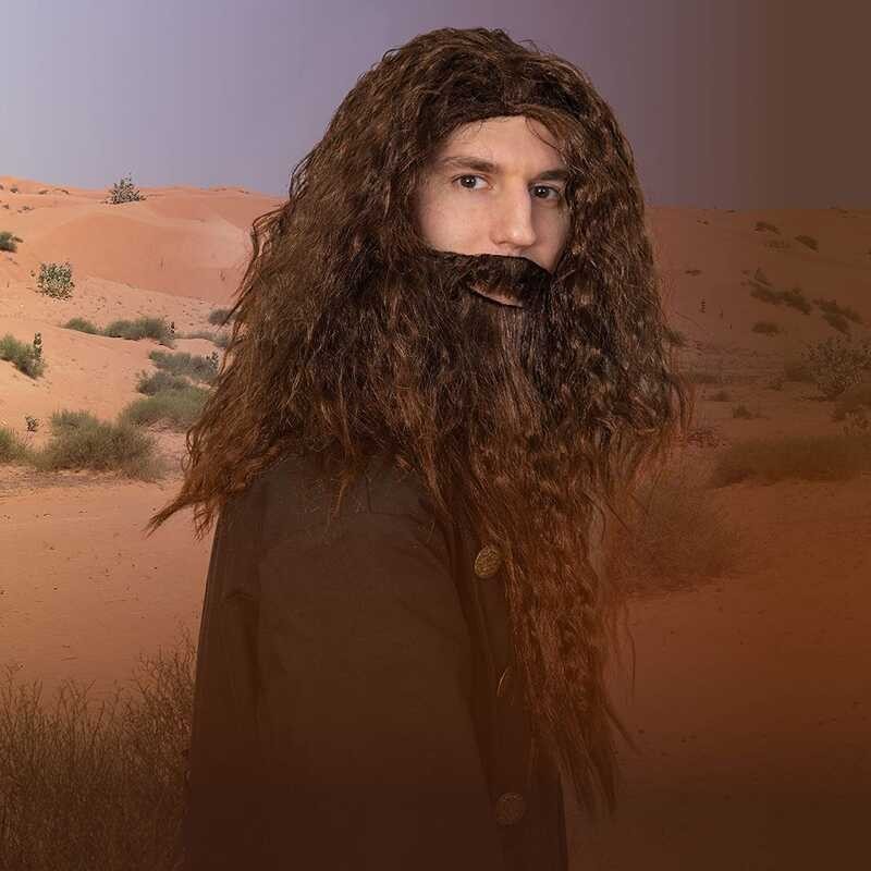 Lord ➧ Of The Rings Hobbit Gandalf Wizards Beard Set Christmas Cosplay Wig Headgear ➧