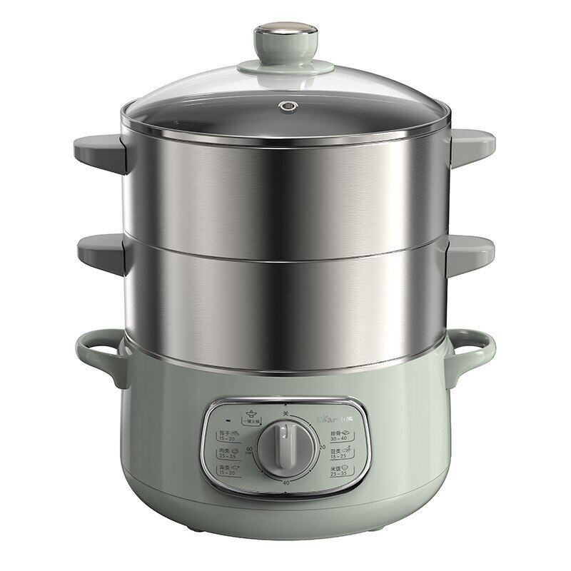 Bear/10L Electric Steamer 3-layer High Capacity Multi-function Appointment Timing Stainless Steel Steam Cooker Food Pot