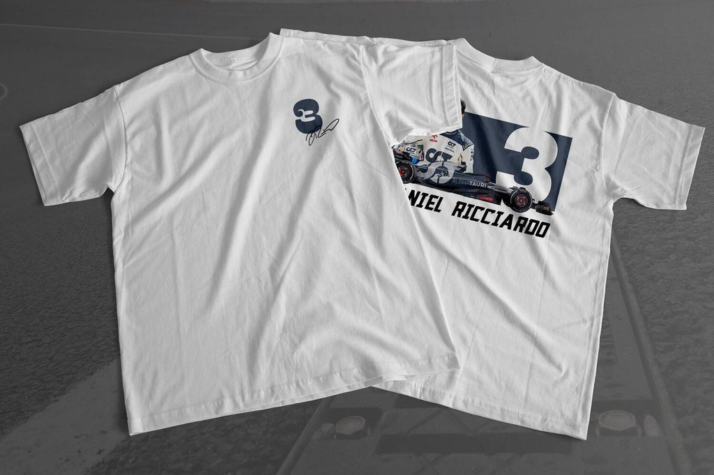 Daniel Ricciardo Formula 1 Racing Graphic T-Shirt, 2023 F1 Racing Shirt, Motorsport Clothing F1, Alp