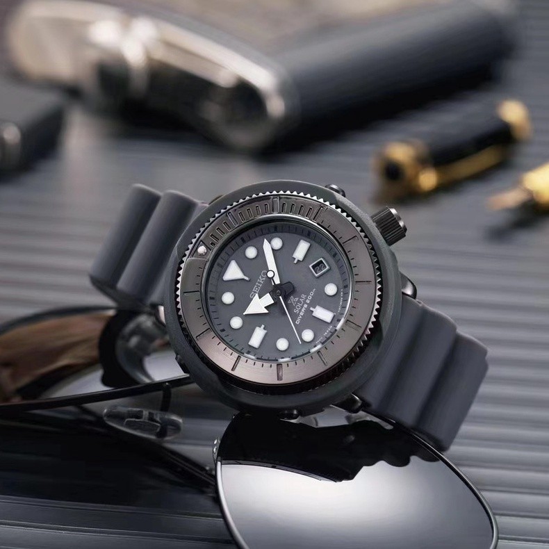 Seko Canned นาฬิกาข้อมือควอทซ์ เรืองแสง สไตล์สปอร์ต สําหรับผู้ชาย Sne499p1