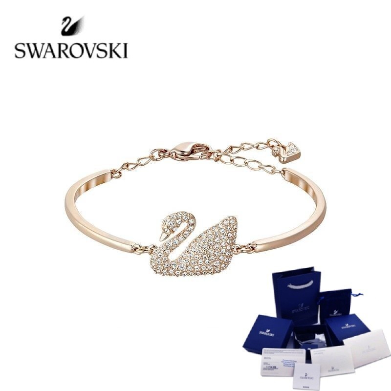 ♞สินค้าคงคลังสวารอฟสกี้ Swarovski Swan Brilliant Gift สร้อยข้อมือหงส์หญิงผสมเครื่องประดับของขวัญสำห