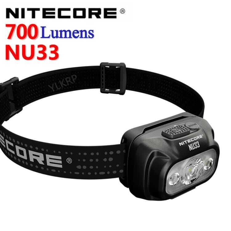 original NITECORE %100 NU33 700 lumen three light source headlight, head,