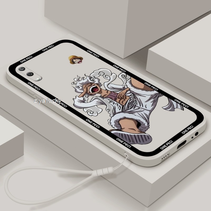 สําหรับ Huawei Y7 2019 Y7 Pro 2019 Y7A Y7P Y9 2019 Y9 Prime 2019 ฝาครอบ luffy เกียร์ 5 นุ่ม