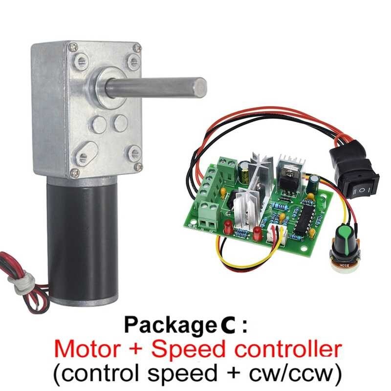 ❤ มอเตอร์เกียร์หนอนจอ DC 5840-31Zy 12V 24V แรงบิดสูง3.4-70Kg มอเต