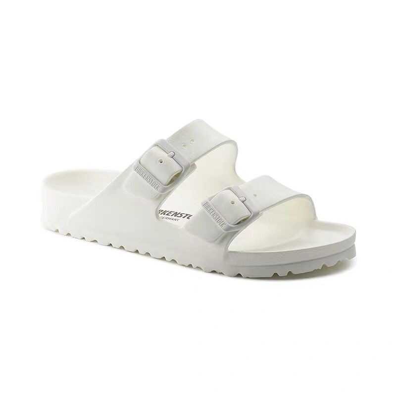 Stock Birkenstockรองเท้าแตะ Ready Arizona EVA Black White / Gray Wedge slipper for men an