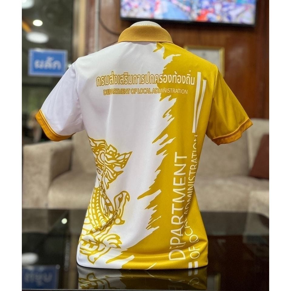 เสื้อโปโลพิมพ์ลายโลโก้ท้องถิ่น พร้อมส่ง ✅ เนื้อผ้าไมโคร ผ้านุ่มใส่สบายไม่ร้อน Polo Shirt