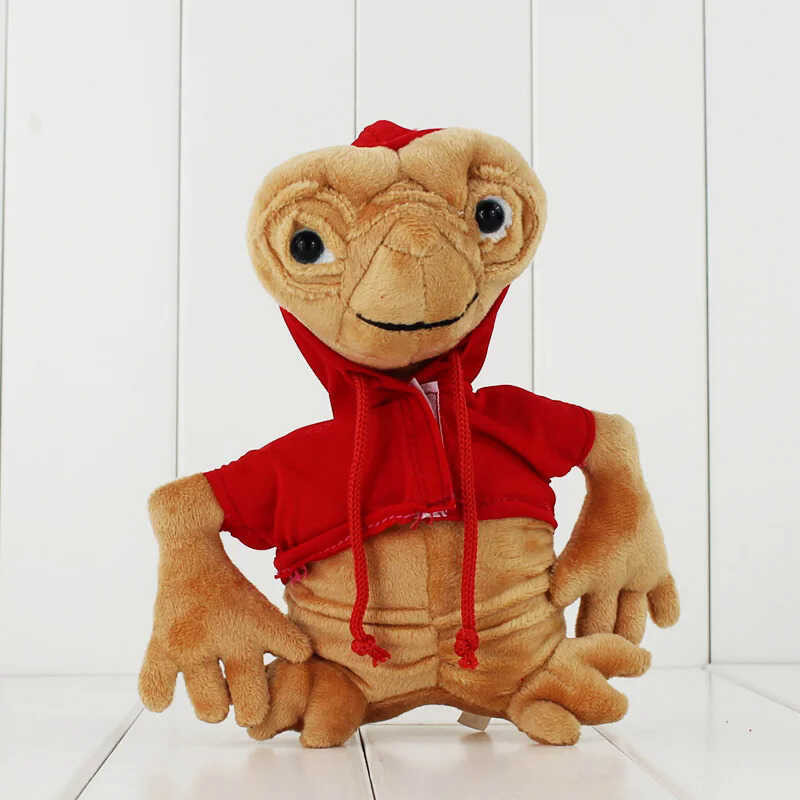 Extra-Terrestrial [KIDSGOOD]ET The Alien Soft Stuffed Toy Plush Doll E.T With Hoodie Anime Cartoon