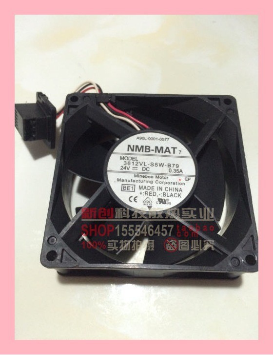FANUC พัดลม A90L-0001-0577 3612VL-S5W-B79 24V 0.35 A 9232