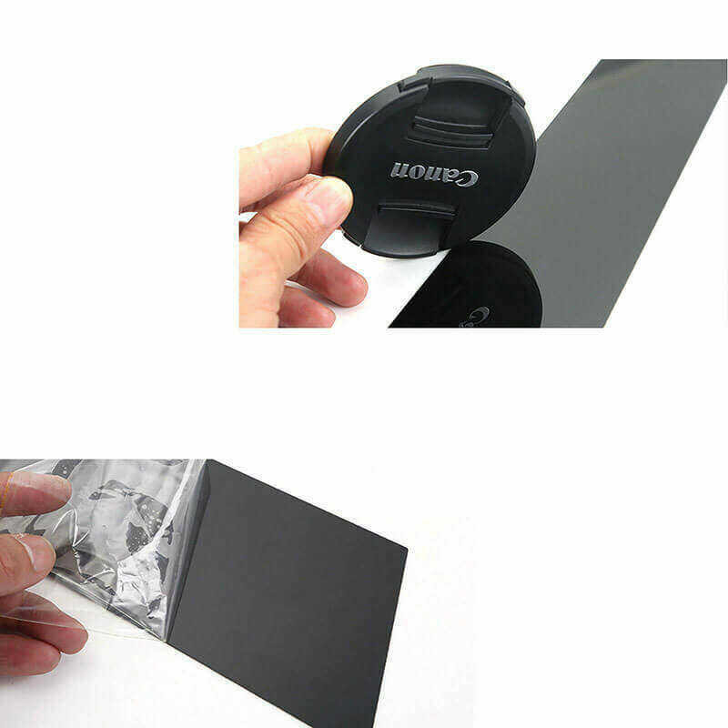 ❤ 6Pcs Glossy Piano Black Car Door Window Center Column BC Pillar Post Sticker Trim Mirror Effect