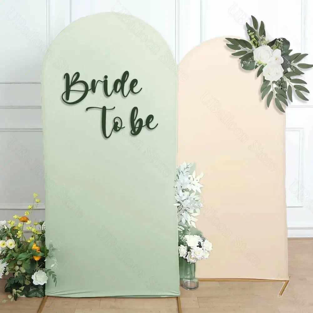 2m Sage สีเขียว Arch ฝาครอบสองด้าน Matte Beige Sage สีเขียว Chira งานแต่งงาน Arch สําหรับวันเกิด Baby Shower ฉากหลังตกแต่ง