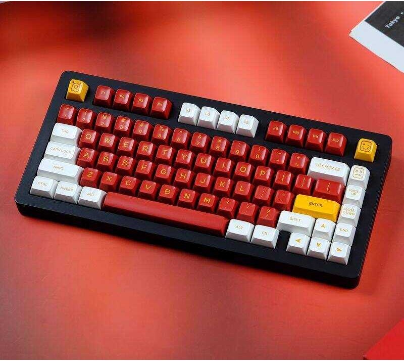 Only】Evangelion EVA 【Keycap EVA-02 key cap SA Profile PBT Double Shot Keycap For Cherry MX Switch -0