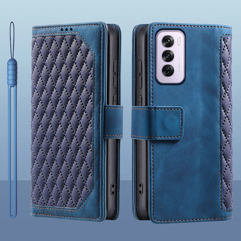 สําหรับ OPPO Reno12 Pro 5G Flip หนังผู้ถือบัตรหนังสือกระเป๋าสตางค์ขาตั้งป้องกันเต็มรูปแบบสําหรับ OPPO Reno12 5G Reno 12 Pro 5G ฝาครอบโทรศัพท์