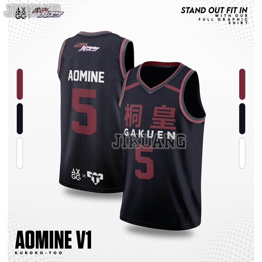 Kuroko No Basket - Aomine _ เสื้อบาสเก็ตบอลอนิเมะ JK