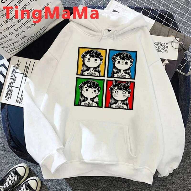 ❤️ Cant Communicate Hoodies ผู้ชายญี่ปุ่น Anime Kawaii การ์ตูน Komi Shouko กราฟิก Streetwear Un