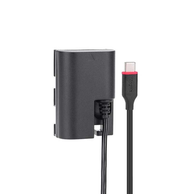 ❤️ Kingma Lp-E6 Lp-E6nh USB Type-C แบตเตอรี่เลียนแบบ Power Adapter สำหรับ Canon EOS R5 R6 5Ds R