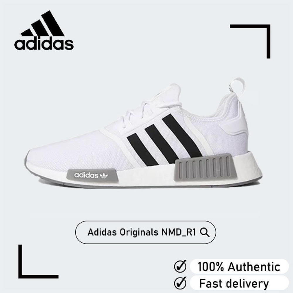 [ในตอนแรก100%] Adidas NMD_R1 Primeblue Sneakers Unisex Black Gray GZ9261