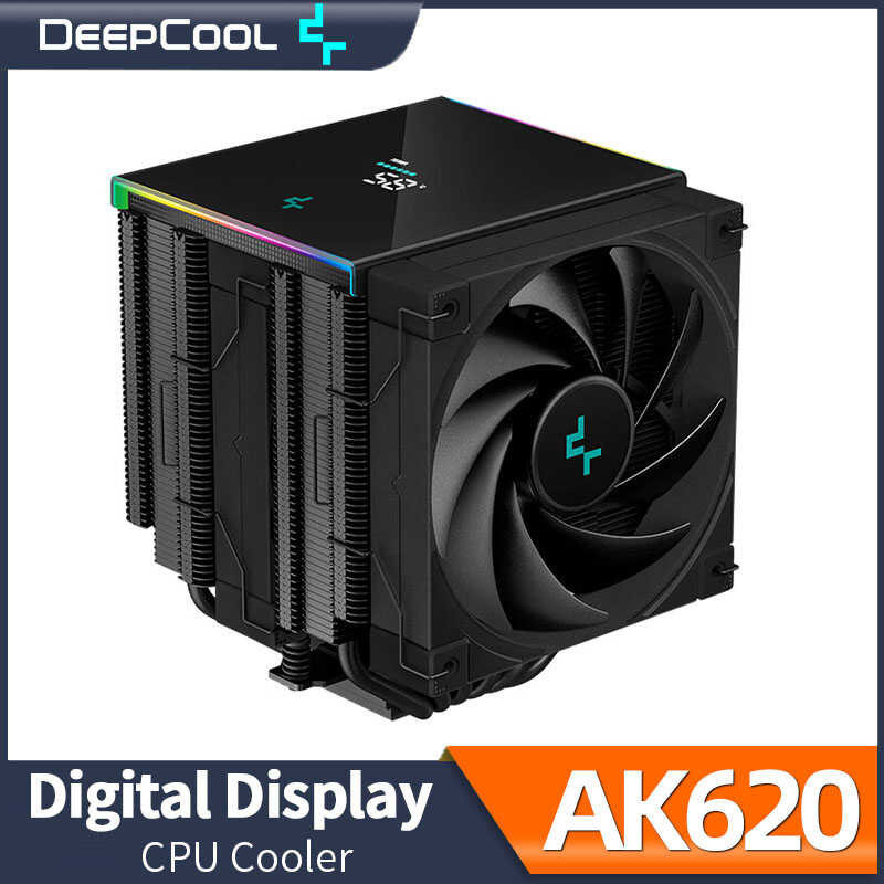 Deepcool Ak620 Digital Display CPU Air Cooler 6 Heatpipes Twin Towers Radiator For Intel Lga2066 201