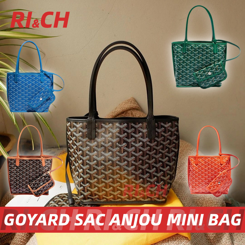 ♞#Rich ราคาถูกที่สุดใน Shopee แท้Goyard Sac Anjou Mini Tote Bag กระเป๋าโท้ต