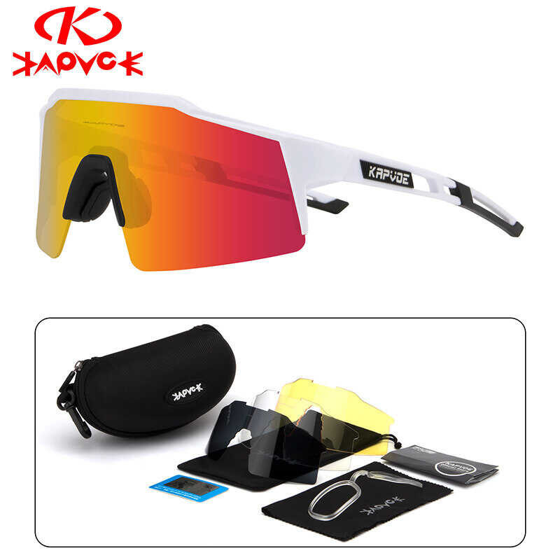 Photochromic For KAPVOE Men And Women Outdoor Sports Fishing Sunglasses Mountain Riding Glasses Road Bike Cycling