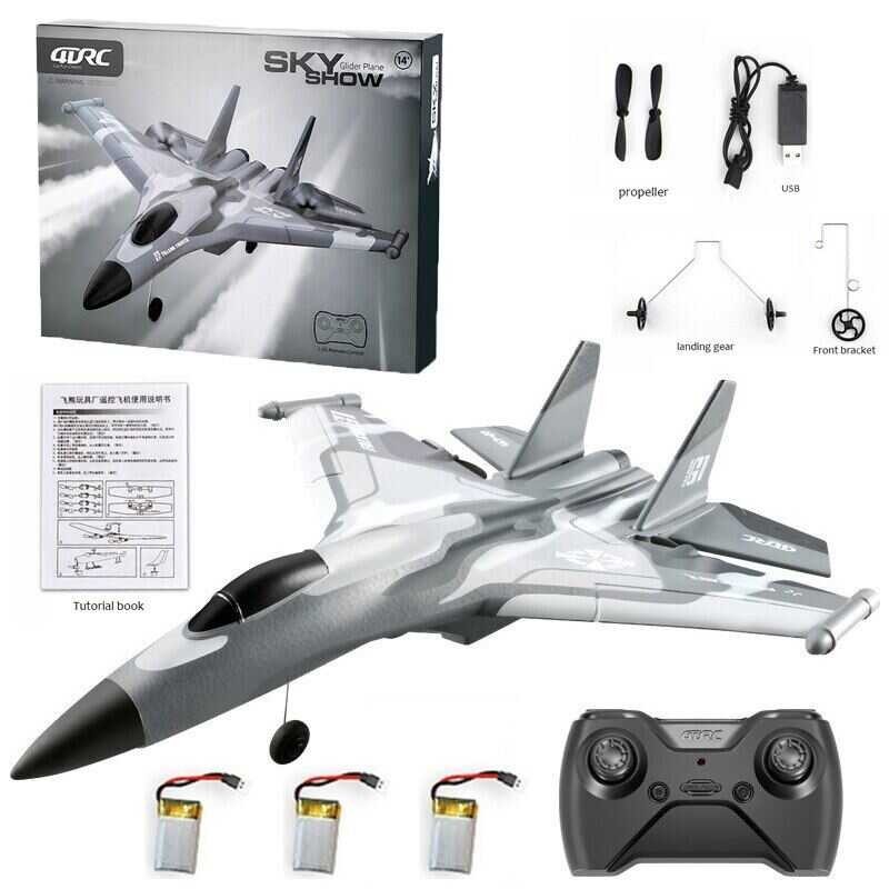 RC Plane Toy Craft Foam Electric Outdoor Remote Control Glider Remote Control Airplane DIY Fixed Wi