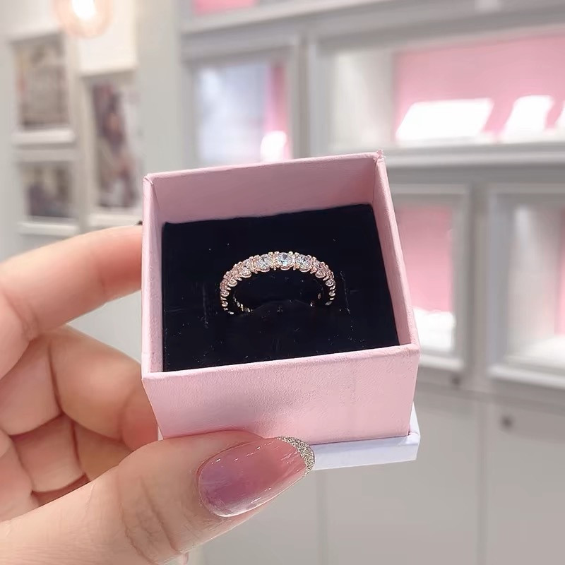♞สินค้าพร้อมส่งในไทยPandora แท้ แหวน pandora  เงิน925 ของแท้ 100% แหวนผู้หญิง แหวนแฟชั่น ของขวัญวาเ