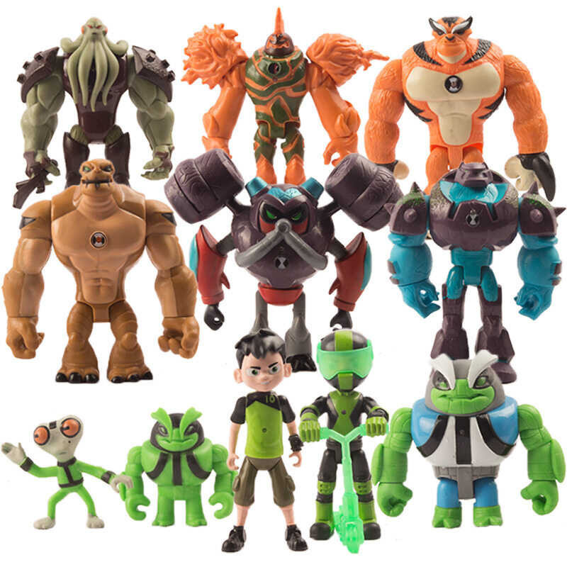 3-12cm Kid's Toy 9Pcs-11pcs/Set Ben 10 Action Figure Model Doll Decoration PVC Collection Q Version