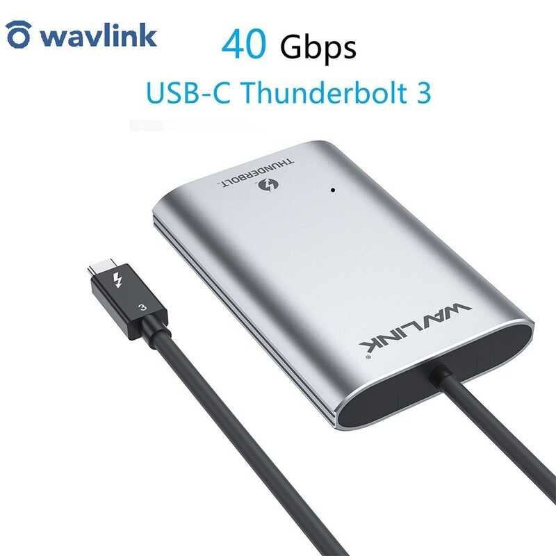 to HDMI Wavlink (2.0) Display Adapter, Dual 4K at 60HZ ,USB HUB, 1 Thunderbolt™ Type-C(40gbps) ,2
