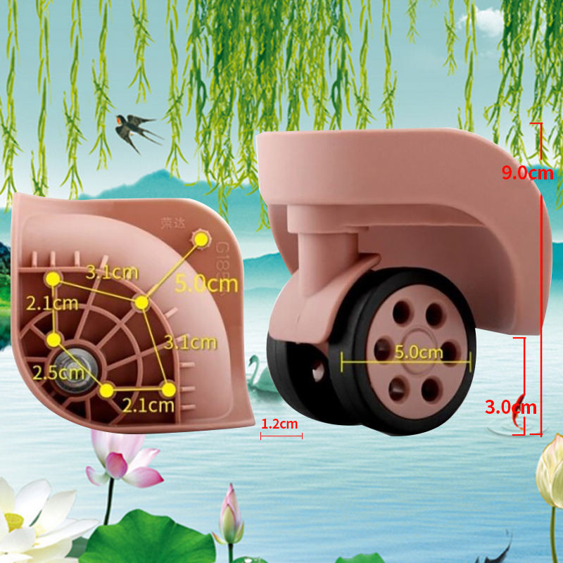 กระเป๋าเดินทางล้อเปลี่ยนรถเข็นรอก Mute Universal ล้อ Reel LBJB-162 ขนาดเล็ก DL-A168-S