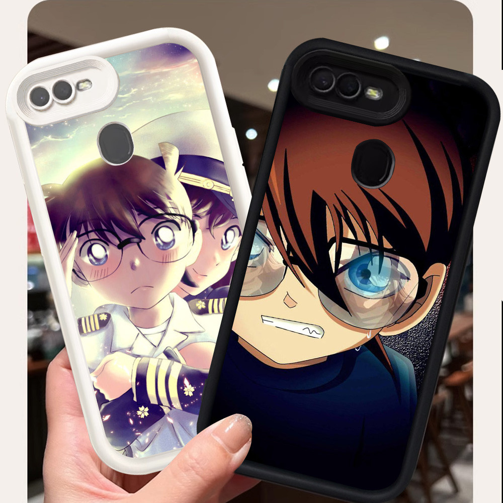 เคสสําหรับ OPPO A12 A12s F7 A7 A5S F9 Pro เคสซิลิโคน H-26 นักสืบโคนัน