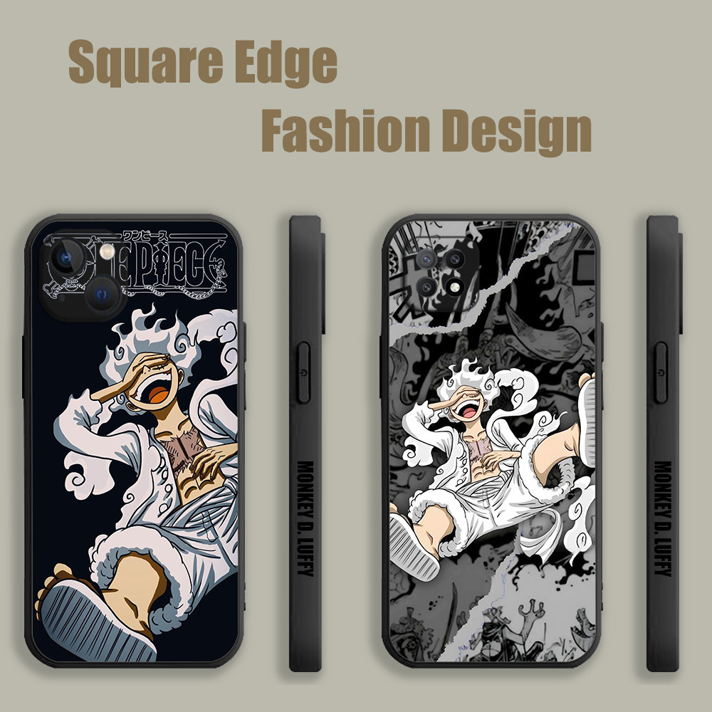 ปลอกสําหรับ Redmi Note 12 Pro Note 11t 11 Pro Plus 11s 12S พิมพ์ลิง D. ลูฟี่เกียร์ 5 Sun God Nika CC