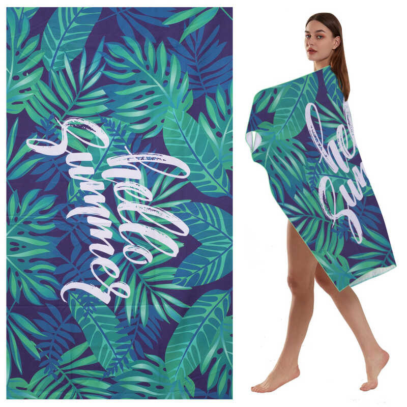 Beach Microfibre Towel, Towel, Microfibre Towel, Beach Towels, 160 X 80 Cm, Sand-Free, Quick-Dryin
