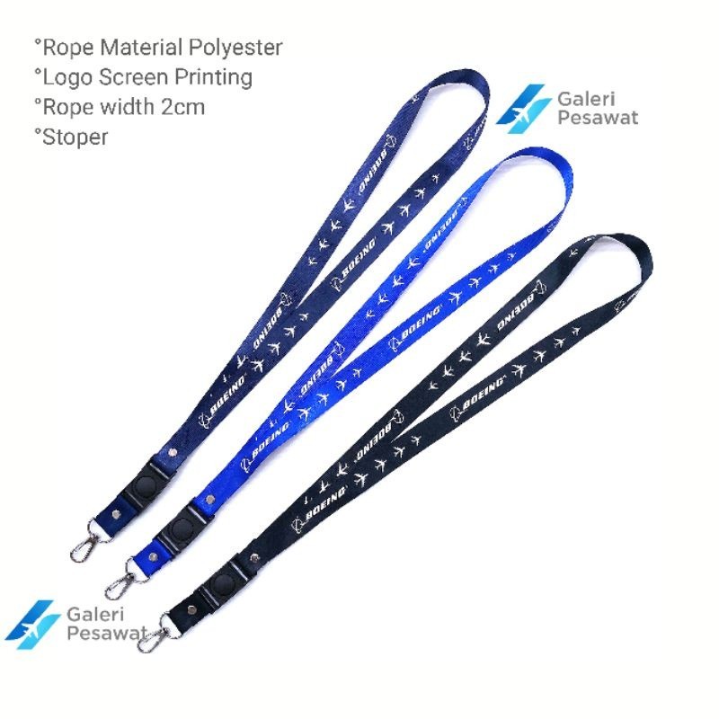 Gantungan สายคล้องบัตรประจําตัว ATR, GARUDA INDONESIA, BOEING, AIRBUS