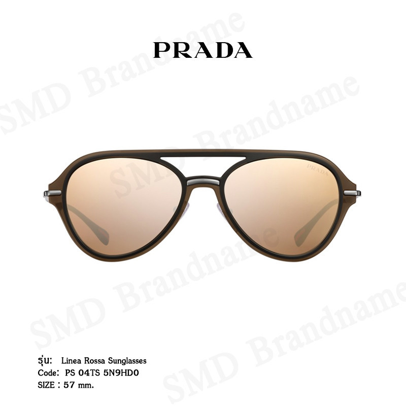 ♞,♘Prada แว่นกันแดด รุ่น Linea Rossa Sunglasses Code: PS 04TS 5N9HD