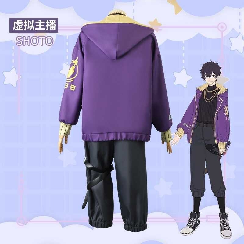 NIJISANJI Ag Vtuber Shoto เสื้อแจ็กเก็ตคอสเพลย์ กางเกง ชุดเครื่
