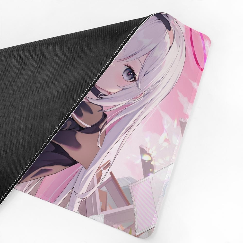 Arona Blue Archive อะนิเมะสาวเซ็กซี่ Mousepad แผ่นรองเมาส์สําหรับเล่นเกมขนาดใหญ่ LockEdge หนาแป้นพิมพ์คอมพิวเตอร์โต๊ะโต๊ะ